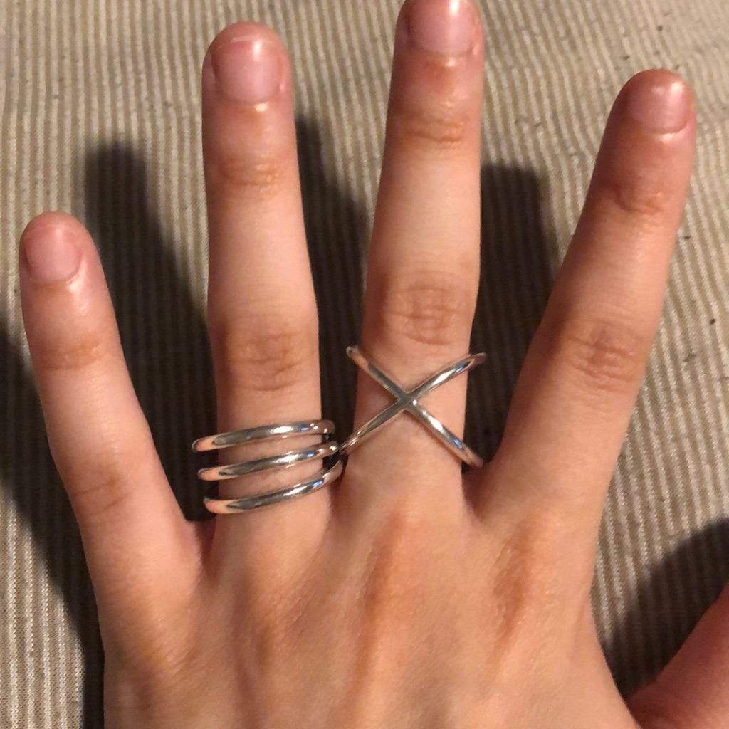 Brand New 2 Pack Of Silver Rings Brand New 2 Pack Of Silver Rings